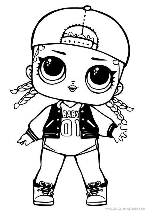 Cartoon cute kitty cat sticker vector. LOL Surprise Doll Coloring Pages - GetColoringPages.com