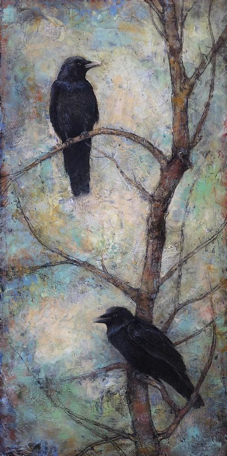 Night Watch Ravens Painting By Lori Mcnee Fine Art America