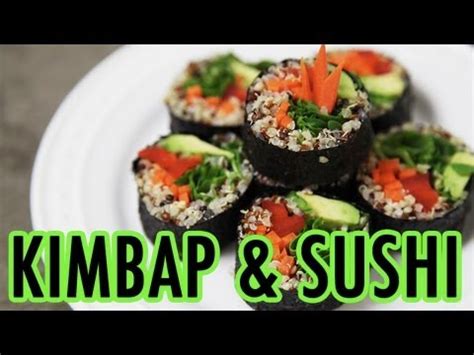 These are the classic kimbap ingredients: Difference between Kimbap and Sushi? (KWOW #82) - YouTube