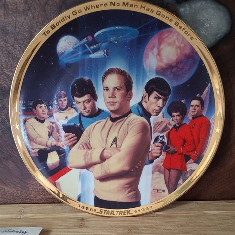 Hamilton Collection Star Trek 25th Anniversary Collector Plate Kirk And