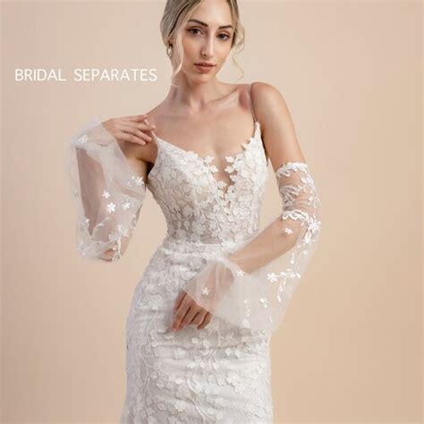 Removable Bridal Sleeves Detachable Wedding Dress Straps Etsy