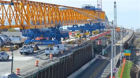 Time Lapse Video Of Bayonne Bridge Raise The Roadway Project Youtube
