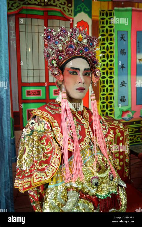 Portrait Of Chinese Opera Performer Bangkok Thailand Stock Photo Alamy