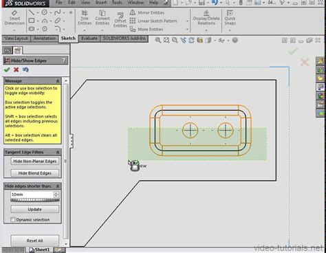 Hiding Edges In Your Drawings Solidworks Tutorials Youtube