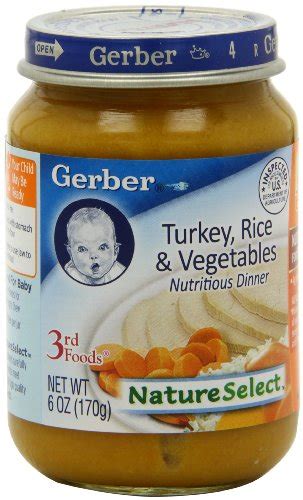 Gerber 3rd Foods Turkey Rice And Vegetables 6 Ounce Pack Of 12 Best