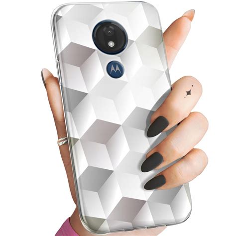 Etui Do Motorola Moto G7 Power Wzory 3D Geometryczne Iluzja Obudowa