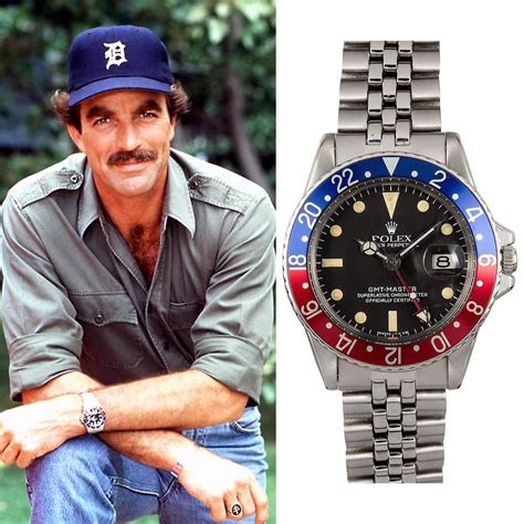 Tom Selleck Wearing A Rolex Gmt Master Pepsi Ref 1675 Similar To The
