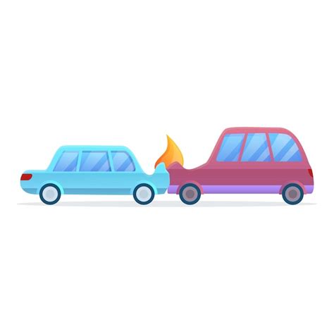 Premium Vector Front Car Accident Icon Cartoon Of Front Car Accident