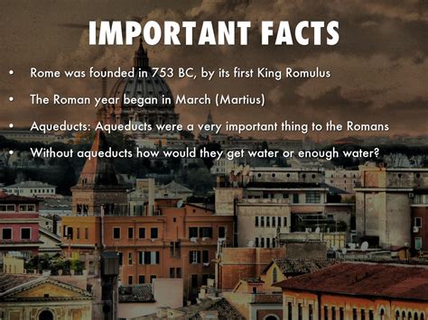 Facts About Ancient Rome