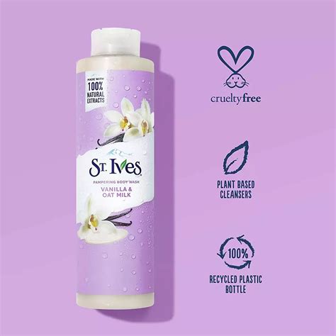 St Ives Vanilla And Oat Milk Pampering Body Wash