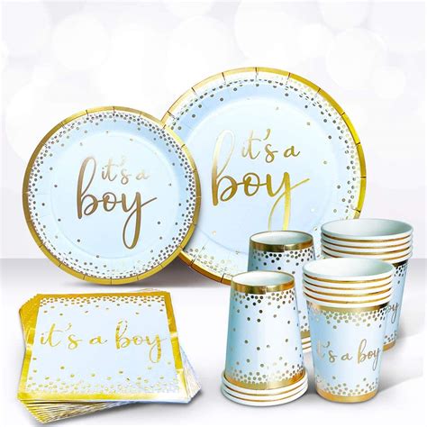 Sweet Baby Co Oh Baby Boy Shower Plates And Napkins Boy