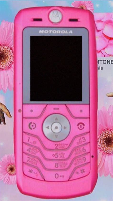 Vintage Flip Phone Chanel Aesthetic 90s Pink Glitter 00s Vibe Retro