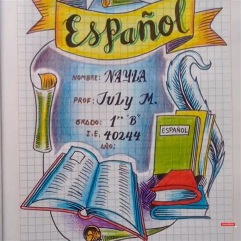 Dibujos Para Portadas De Espanol De Secundaria Dibujos Para Colorear Y