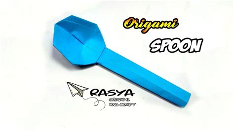 How To Make Origami Spoon Cara Membuat Origami Sendok Membuat