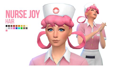 Jhoca Nurse Joy Hair Hat Included Hair Jhoca Sims