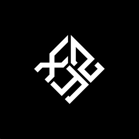 Diseño Del Logotipo De La Letra Xyz Sobre Fondo Negro Concepto De