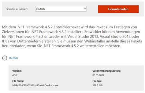 Microsoft Stellt Die Net Framework 452 Dev Zum Download Bereit