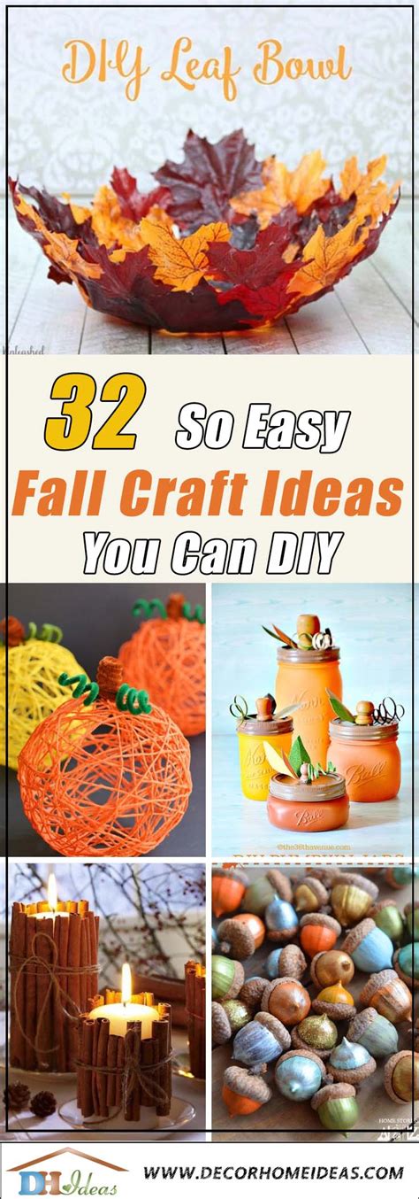32 Easy Diy Fall Craft Ideas You Can Do Even If You Are Clumsy Decor