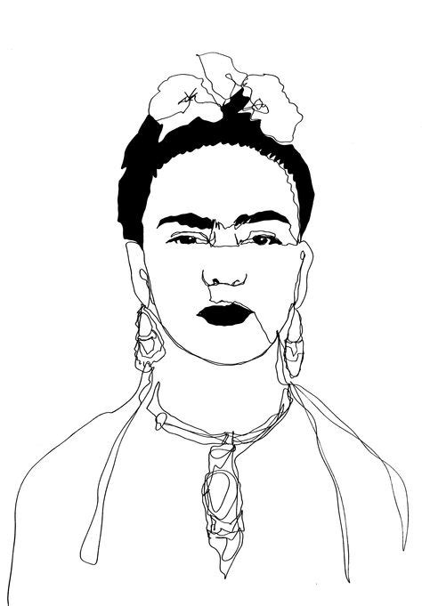 Geometrisches zeichnen körper zeichnen skizzen zeichnen skizzen kunst tiere zeichnen. Frida Kahlo_ mit nur einem Strich gezeichnet www ...