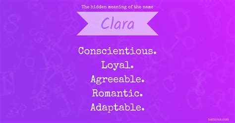 The hidden meaning of the name Clara | Namious