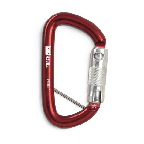 Cmc Rescue Inc Cmc 300153 Auto Lock Carabiner With Keeper Red Cmc