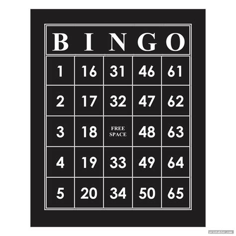 Printable Bingo Call Sheet Printable Word Searches