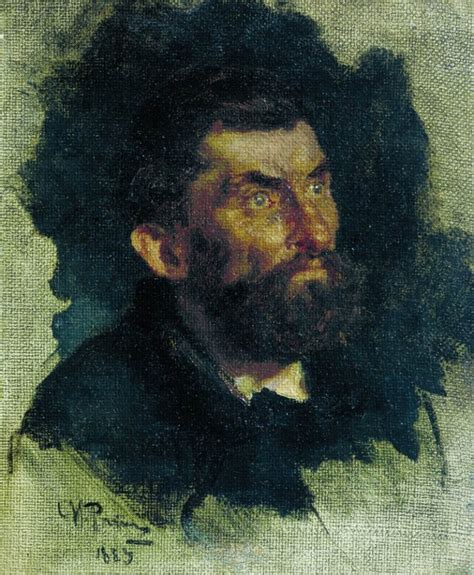 Head Of A Man Painting Ilia Efimovich Repin Oil Paintings