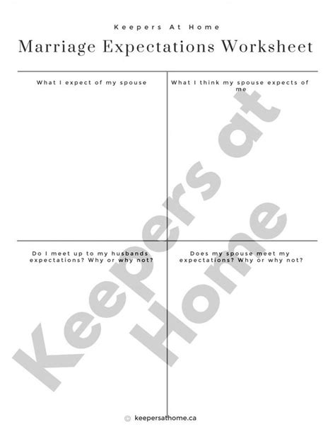12 Free Marriage Worksheets And Printables Keepers At Home Free Marriage Counseling