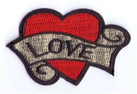 lovely love red heart iron on patches made of cloth guaranteed 100 quality appliques free