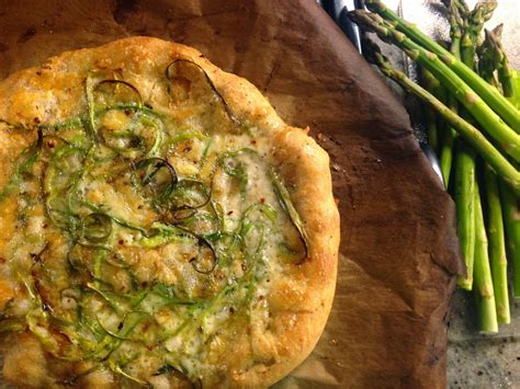 A Slice Of Heaven Shaved Asparagus Pizza With Robiola And Truffle Oil