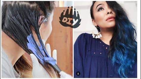 If you decide you'd like to try your hand at coloring your hair at home, know that you're going to need to bleach your black hair first so that the blue color will actually. How to Color Your Hair At Home | DIY Blue Hair - YouTube
