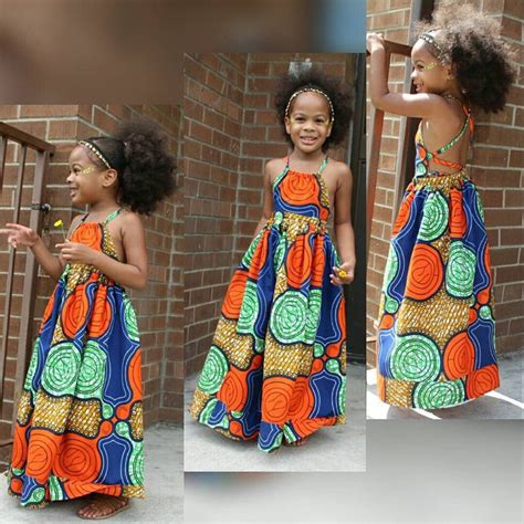 Summer Kids Girls African Bohemian Style Sleeveless Dress In 2021