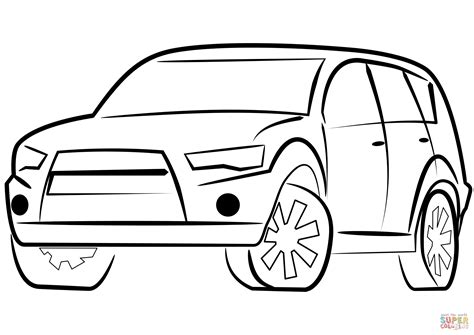 Suv Coloring Pages Sketch Coloring Page