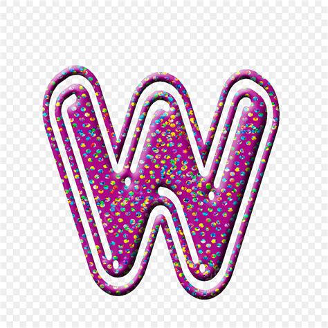 Letter W Clipart Hd Png W Letter 3d Multi Color Font W Colorful