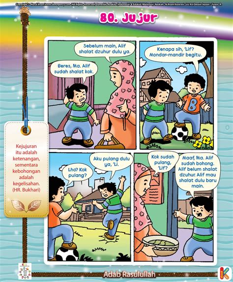 Contoh Perilaku Jujur Komik Anak Buku Komik Kartun