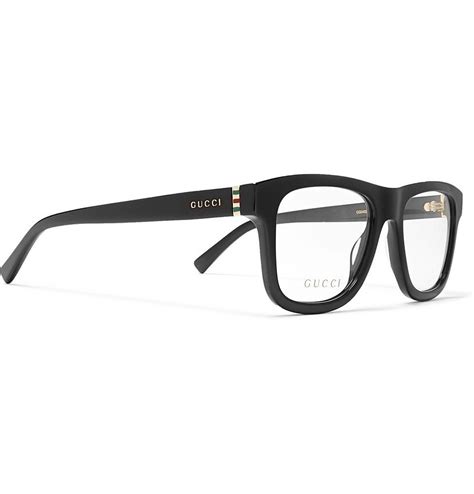 Gucci Square Frame Acetate Optical Glasses Black Gucci