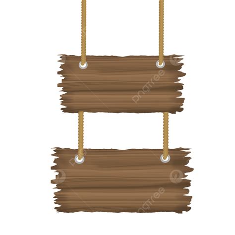 Two Hanging Wooden Planks Two Hangging Wooden Png Transparent