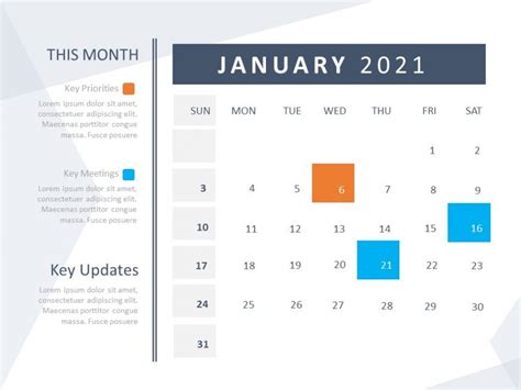 Calendar Template For Powerpoint 2021 Calendar Templates