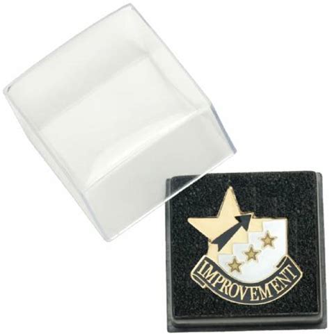 Most Improved Lapel Pin With Presentation Box Chenille Letter