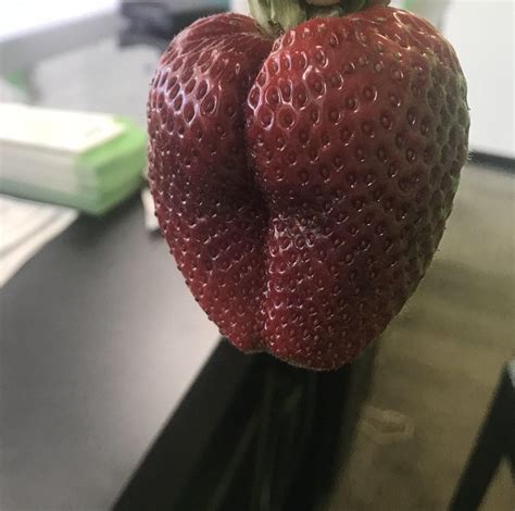 This Is The Sexiest Strawberry Youll Ever See Ladbible