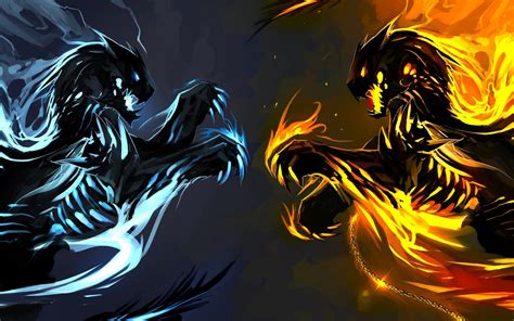 45 Fire And Ice Wallpaper