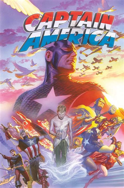 Captain America 75th Anniversary Magazine Cover By Alex Ross Captain