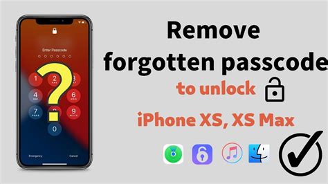 Remove Forgotten Passcode To Unlock A Disabled Iphone Xs Xs Max Youtube