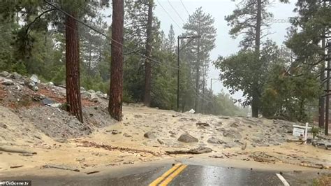 California Firefighters Trapped By Massive Mudslide Triggered By Rainfall From Historic Tropical