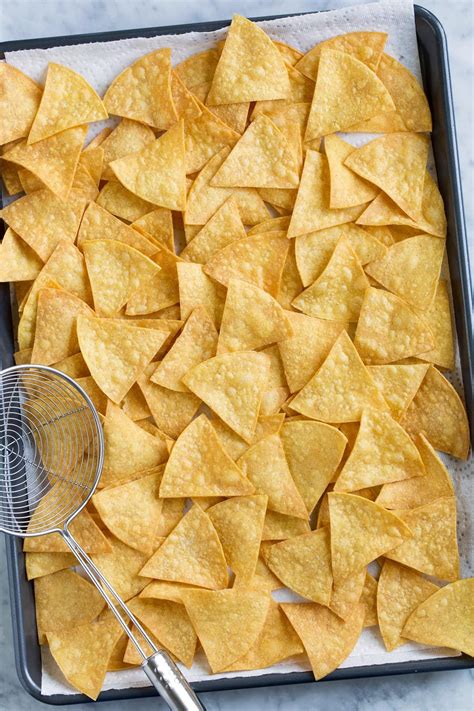 Homemade Tortilla Chips Super Easy And Just As Good As What You Get
