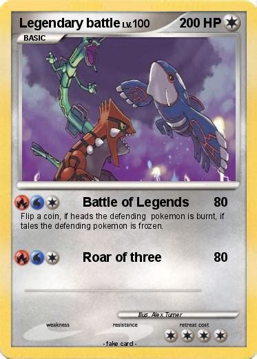 The battle academy includes everything two players need to play, with guides to the decks so your first game is easy to follow with a little strategy and a little luck, you can battle with the best! Pokémon Legendary battle 5 5 - Battle of Legends - My Pokemon Card