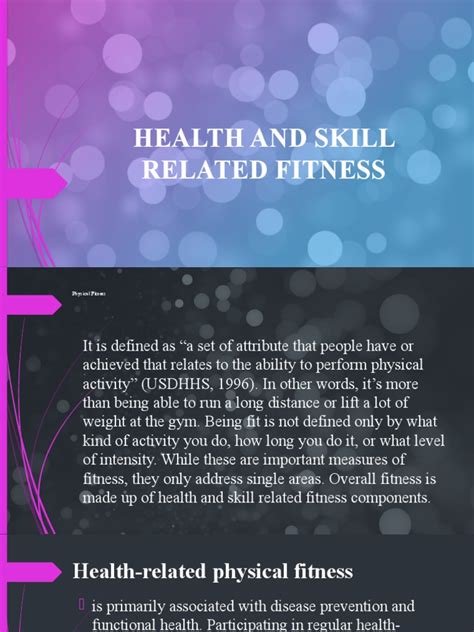 Lesson 6 Health And Skill Related Fitness Pdf Physical Fitness