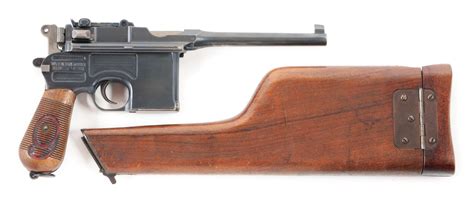 C World War I German Mauser Red 9 C96 Broomhandle Pistol W
