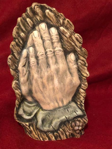 Dry Brushed Ceramic Praying Hands Using Mayco Softee Stains