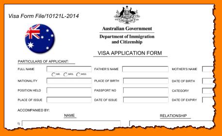 Applying online or on paper. New Australian Visa Application Form
